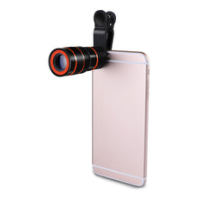 Load image into Gallery viewer, 8X Zoom Telescope Phone Camera Lens with Clip For Mobile Phones